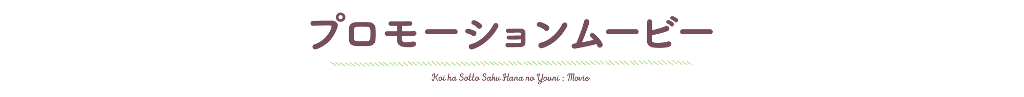 プロモーションムービー